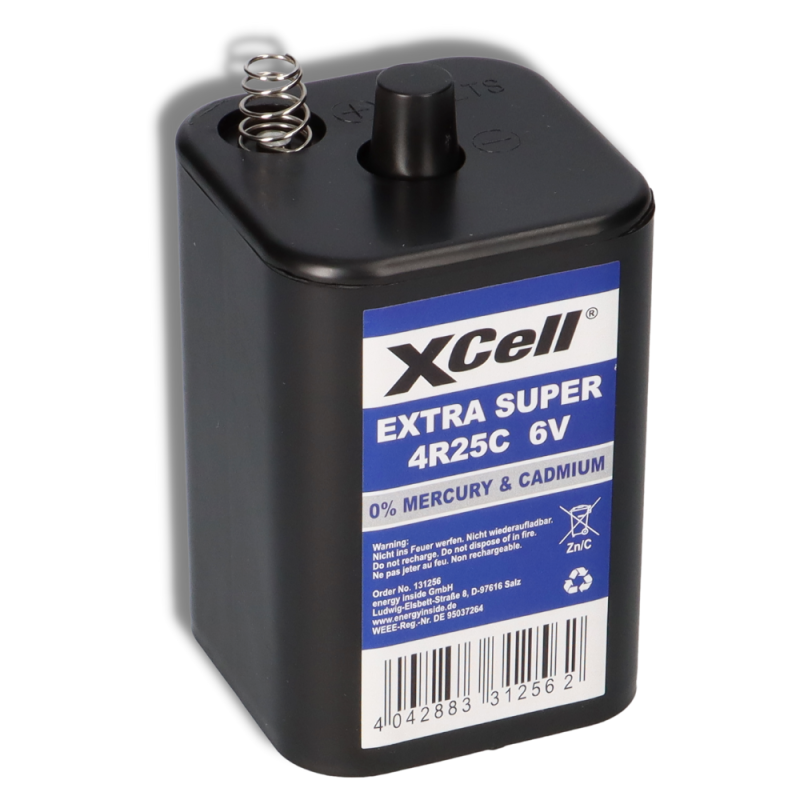 Xcell - 6V-Block-Batterie Zink-Kohle, 4R25, 9500 Mah, 1 Stück - Image 6