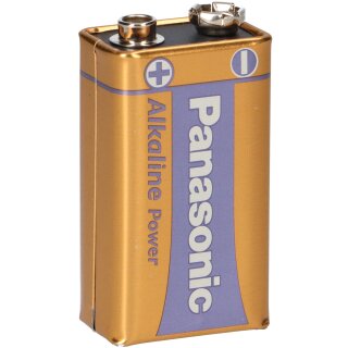 Panasonic 9V Block Alkaline Power 9V Batterie Blister