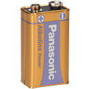 Panasonic 9V Block Alkaline Power 9V Batterie Blister