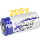 200x CR123A DL123A Batterien 3V CR17345 Ultra Lithium Foto