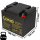 2x Kung Long WP45-12 AGM Akku 12V 45Ah – Ersatzbatteriesatz für Bosch FPP-5000 VdS