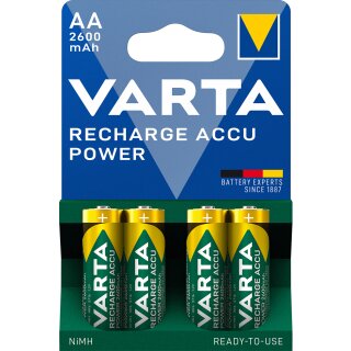 Varta Ready2Use Mignon Akku Ni-MH 1,2V 2600mAh AA 4er Blister