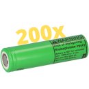 200x LG INR18650-MJ1 3,7V 3500mAh 10A unprotected flat Top