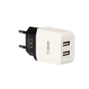 2Go Netz-Ladegerät USB Duo weiß Max 2,1A Strom Verteilung