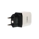 2Go Netz-Ladegerät USB Duo weiß Max 2,1A Strom Verteilung