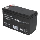 High performance lead acid battery mp7-12b Pb 12v 7Ah VdS Faston 6.3 mm