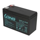Kung long lead acid battery 12v 7.2Ah wpl7.2-12-m-f2 longlife 10 years
