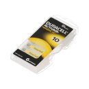 Duracell Hearing aid battery da10 Zn/air 1.4v / 90mAh blister pack of 6