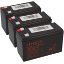 36V 3x 12V 9,5Ah Blei Akku Elektro Fahrrad Scooter...