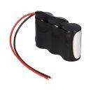 Notleuchtenakku 3,6V 4500mAh NiCd F1x3 – 20 cm Kabel