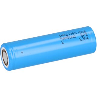 Samsung INR21700-50E 3,6V 5000mAh 10A Li-Ion-Akku