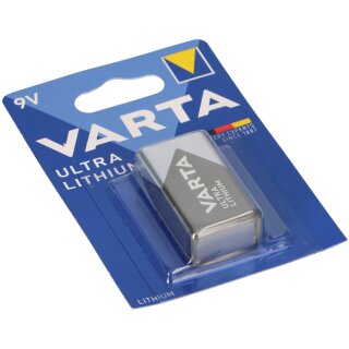 Varta  6LR61 Ultra Lithium Batterie 9V-Block 1er Blister