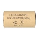 XCell Rechargeable battery Sub-C 1.2v / 1500mAh 1500sck cardboard casing