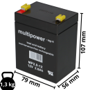 Multipower Lead battery mp2.9-12 Pb 12v 2.9Ah