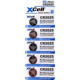 XCell CR2025 Lithium-Knopfzelle 3V / 170mAh