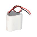 Notleuchtenakku 3,6V 4,0Ah NiCd D1x3 Pyramide – 20 cm Kabel – passend für D31NICD4000 / NICD4000