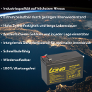 Kung Long WP7.2-12 12V 7,2Ah F187 AGM Batterie VDS wartungsfrei