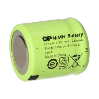 GP Akku 1/3 AA 1,2V / 250mAh GP25AAH