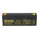 Kung Long WP2.2-12 AGM Akku 12V 2,2Ah – passend für LC-R122R2PG | VdS-Ausführung