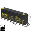 Lead acid battery 12v 2.2Ah ks2.3-12 lead maintenance free agm VdS