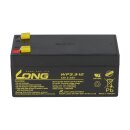 Lead battery 12v 3.3Ah compatible dm12-3 fleece agm VdS