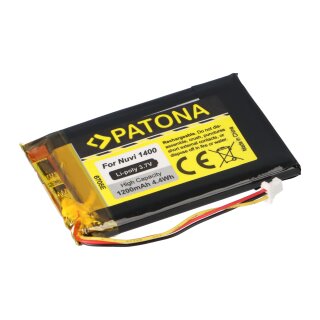 PATONA Akku kompatibel Garmin Nuvi 1400 Nuvi 1400 1450 1490 1490T Nuvi 1400 Nuvi 1400