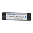 1x Keeppower 18650 Lithium-Akku 3,6V 2600mAh (geschützt) - 8A