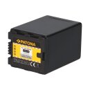 PATONA Kamera-/Camcorder-Akku für Panasonic VW-VBN390 HC HCX920M VW-VBN390 HDC HC-X920M – 7,2 V 3300 mAh