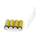 PATONA 4x Wiederaufladbare Zelle für Mignon AA LR6 LR06 2450mAh