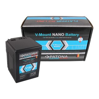 Platinum NANO V190 V-Mount 189Wh f. Sony DSR 600P 650P 652P HDW 800P PDW 850