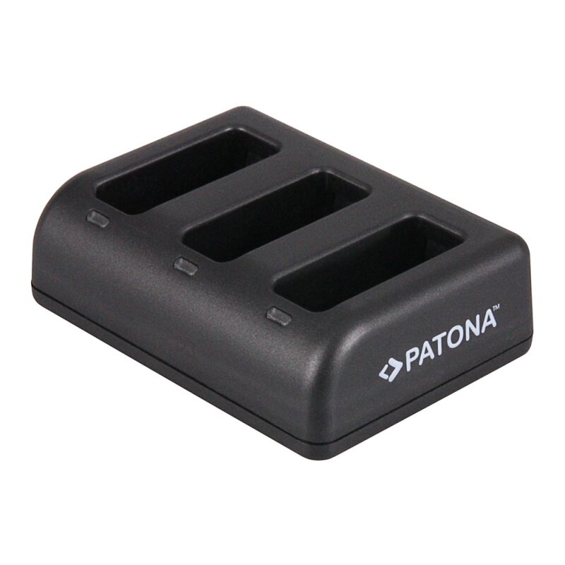 Tripple Ladegerät f. GoPro Hero 8 AHDBT-801 Hero 7 AHDBT-701 Hero 6 Hero 5 AHDBT-501 inkl. Kabel