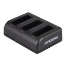 Tripple Ladegerät f. GoPro Hero 8 AHDBT-801 Hero 7...