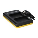 PATONA Dual Schnell Kamera-Akkuladegerät für Nikon EN-EL5+, ENEL5 – inkl. Micro-USB-Kabel