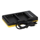 PATONA Dual Schnell Kamera-Akkuladegerät für Nikon EN-EL5+, ENEL5 – inkl. Micro-USB-Kabel