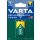 Varta 9V Block 6LR61 MN1604 wiederaufladbar Ready2Use Akku Ni-MH 8,4V 200mAh