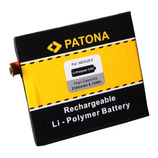 Akku kompatibel zu LG Nexus 5 D820 D821 - 3,8V 1,5Ah