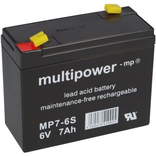 Multipower Blei Akku MP7-6S Pb 6V 7Ah AGM