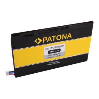 PATONA Tablet-Akku für Samsung Galaxy Tab 3 SM-T310 SM-T311 – 3,7 V 4450 mAh 4,4 Ah