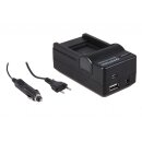 4in1 Ladegerät f. Panasonic CGA-S007 DMC-TZ1 TZ2 TZ3...