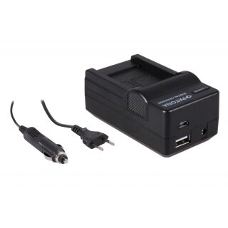 4in1 Ladegerät f. Samsung SLB-10A SLB10A SLB11A SLB-11A + KFZ