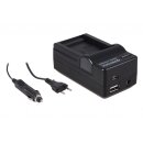 4 in 1 Ladegerät f. Samsung SLB-0837B IA-BH130C...