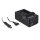 4 in 1 Ladegerät f. Samsung SLB-0837B IA-BH130C IA-BH130LB Digimax i85 L74 wide